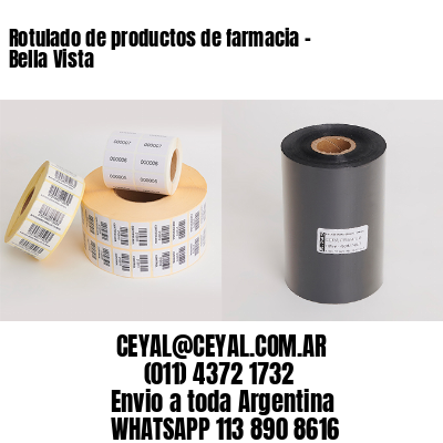 Rotulado de productos de farmacia –  Bella Vista