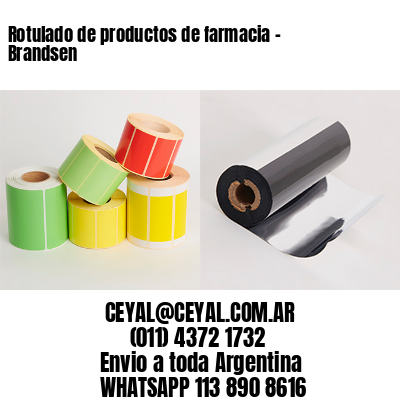Rotulado de productos de farmacia –  Brandsen