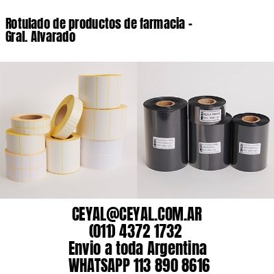 Rotulado de productos de farmacia –  Gral. Alvarado