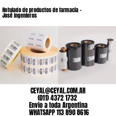 Rotulado de productos de farmacia –  José Ingenieros
