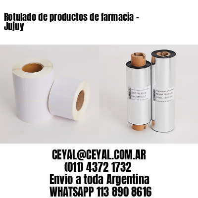 Rotulado de productos de farmacia –  Jujuy