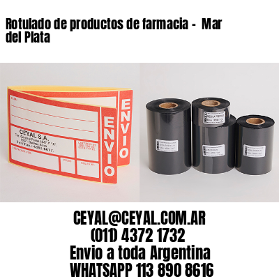 Rotulado de productos de farmacia –  Mar del Plata