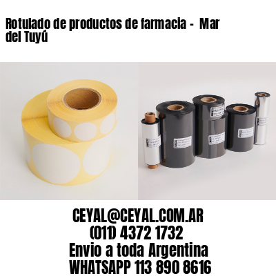 Rotulado de productos de farmacia –  Mar del Tuyú