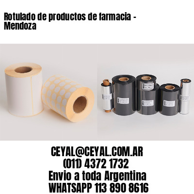 Rotulado de productos de farmacia –  Mendoza