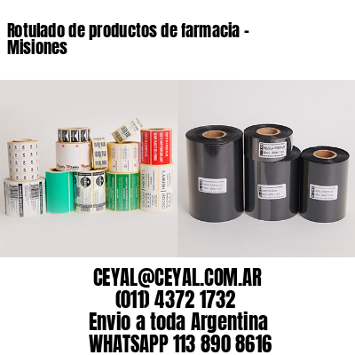 Rotulado de productos de farmacia –  Misiones