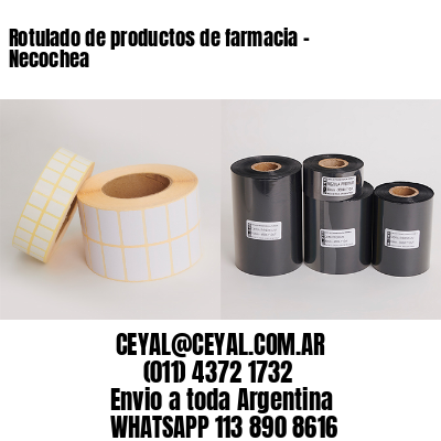 Rotulado de productos de farmacia –  Necochea