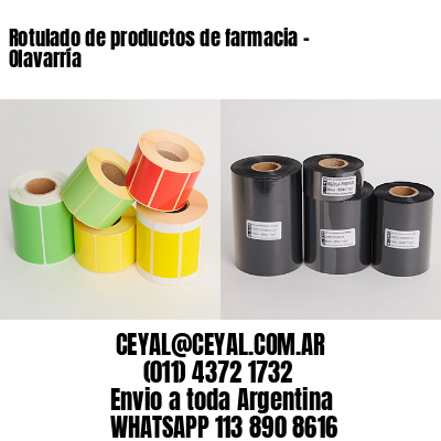 Rotulado de productos de farmacia –  Olavarría
