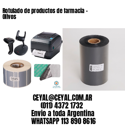 Rotulado de productos de farmacia –  Olivos