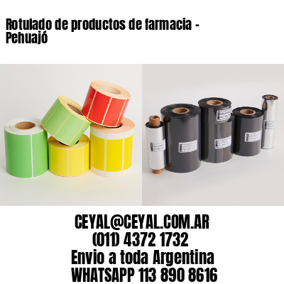 Rotulado de productos de farmacia –  Pehuajó