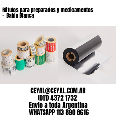 Rótulos para preparados y medicamentos –  Bahía Blanca