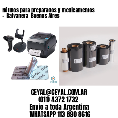 Rótulos para preparados y medicamentos –  Balvanera  Buenos Aires