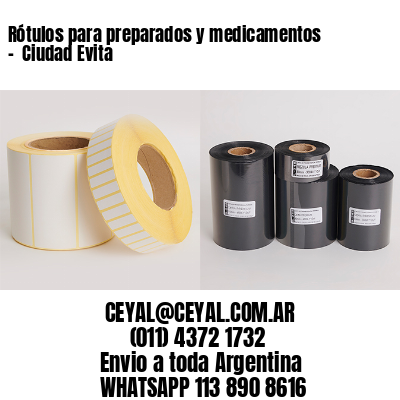 Rótulos para preparados y medicamentos –  Ciudad Evita