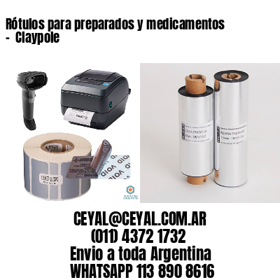Rótulos para preparados y medicamentos –  Claypole