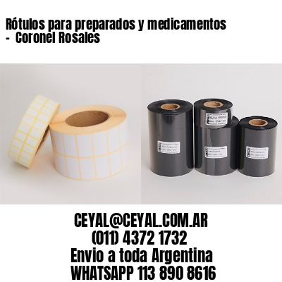 Rótulos para preparados y medicamentos –  Coronel Rosales