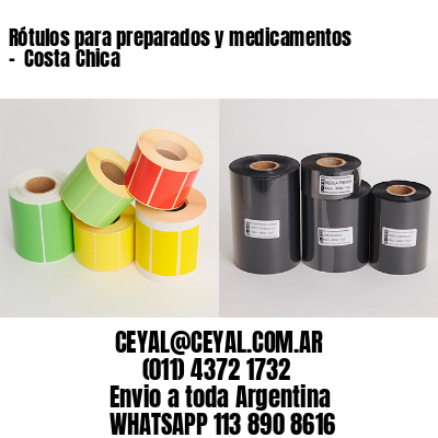 Rótulos para preparados y medicamentos –  Costa Chica