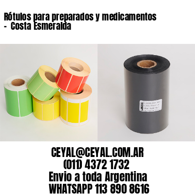 Rótulos para preparados y medicamentos –  Costa Esmeralda