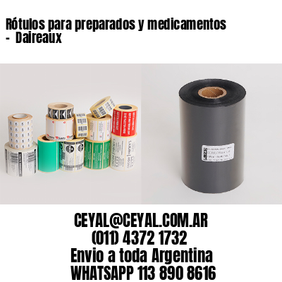 Rótulos para preparados y medicamentos –  Daireaux
