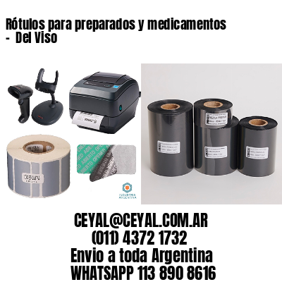 Rótulos para preparados y medicamentos –  Del Viso