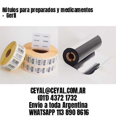 Rótulos para preparados y medicamentos –  Gerli
