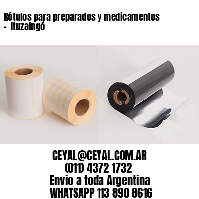 Rótulos para preparados y medicamentos –  Ituzaingó