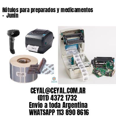 Rótulos para preparados y medicamentos –  Junín