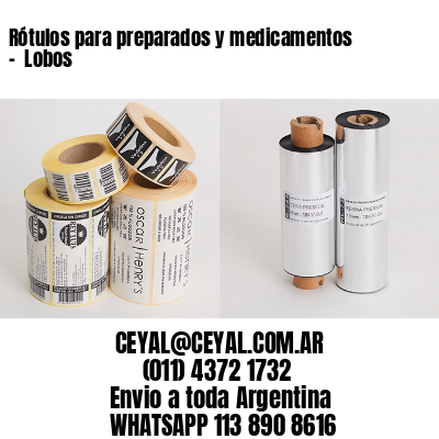 Rótulos para preparados y medicamentos –  Lobos