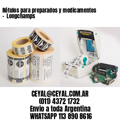 Rótulos para preparados y medicamentos –  Longchamps