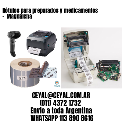 Rótulos para preparados y medicamentos –  Magdalena