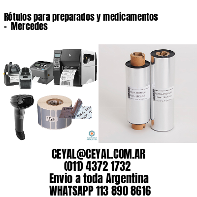 Rótulos para preparados y medicamentos –  Mercedes