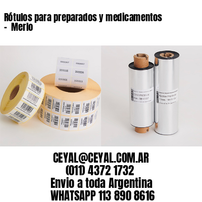Rótulos para preparados y medicamentos –  Merlo