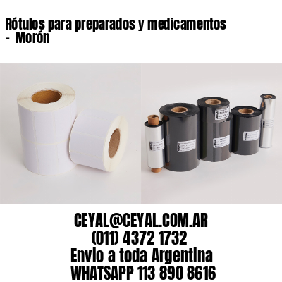 Rótulos para preparados y medicamentos –  Morón