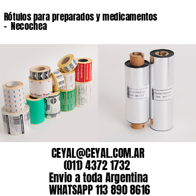 Rótulos para preparados y medicamentos –  Necochea