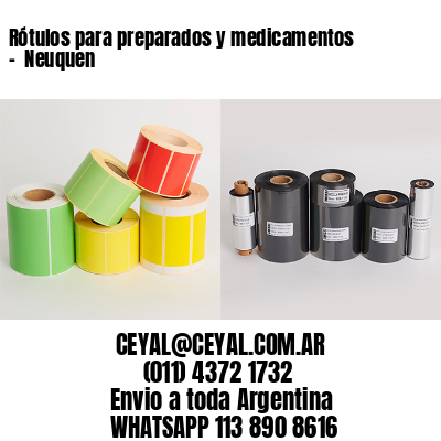 Rótulos para preparados y medicamentos –  Neuquen