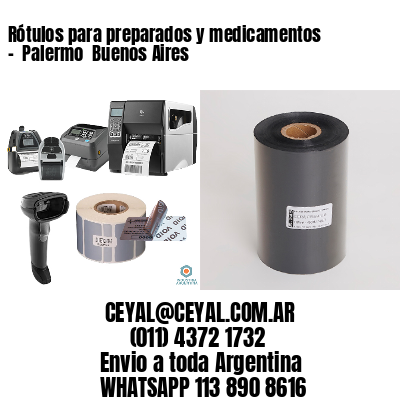 Rótulos para preparados y medicamentos –  Palermo  Buenos Aires