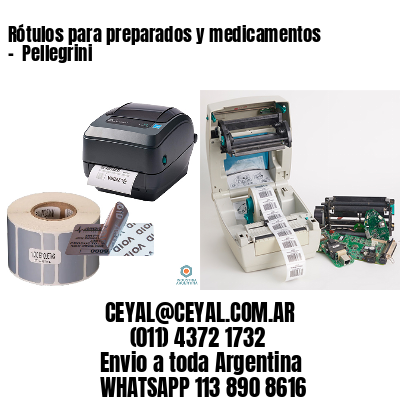 Rótulos para preparados y medicamentos –  Pellegrini