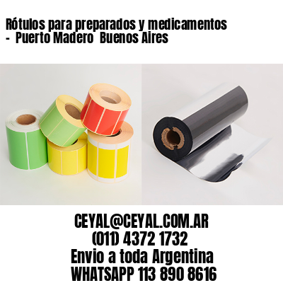Rótulos para preparados y medicamentos –  Puerto Madero  Buenos Aires
