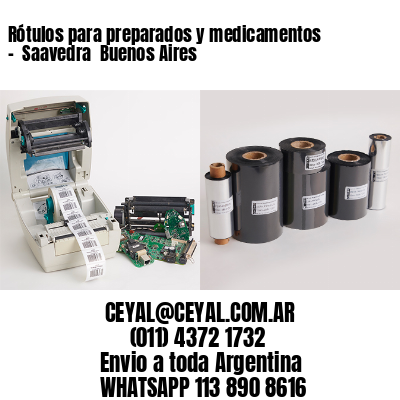 Rótulos para preparados y medicamentos –  Saavedra  Buenos Aires
