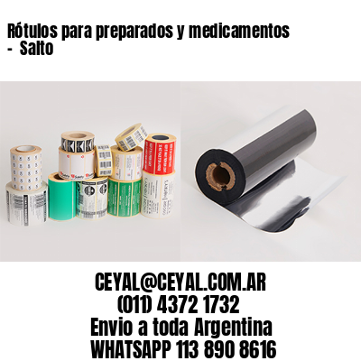 Rótulos para preparados y medicamentos –  Salto