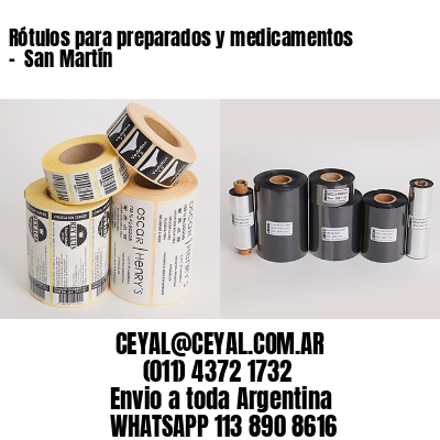 Rótulos para preparados y medicamentos –  San Martín