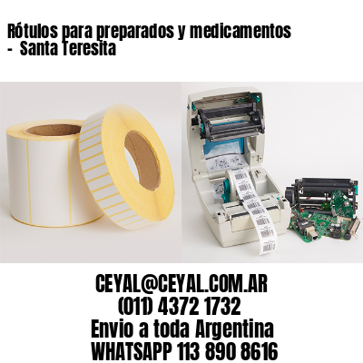 Rótulos para preparados y medicamentos –  Santa Teresita