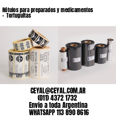 Rótulos para preparados y medicamentos –  Tortuguitas