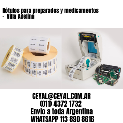 Rótulos para preparados y medicamentos –  Villa Adelina