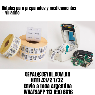 Rótulos para preparados y medicamentos –  Villarino