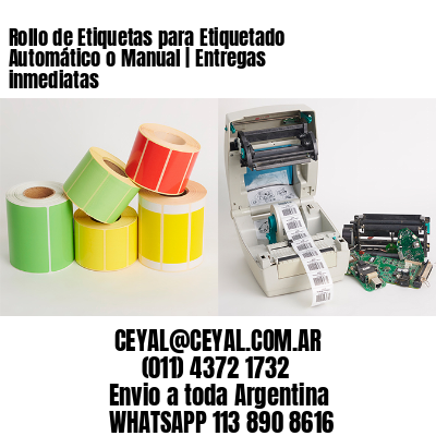 Rollo de Etiquetas para Etiquetado Automático o Manual | Entregas inmediatas