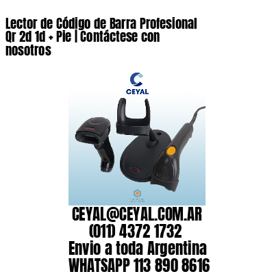 Lector de Código de Barra Profesional Qr 2d 1d   Pie | Contáctese con nosotros