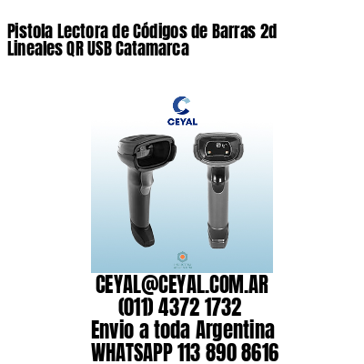 Pistola Lectora de Códigos de Barras 2d Lineales QR USB Catamarca