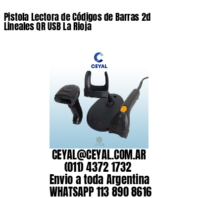 Pistola Lectora de Códigos de Barras 2d Lineales QR USB La Rioja