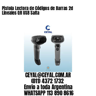 Pistola Lectora de Códigos de Barras 2d Lineales QR USB Salta