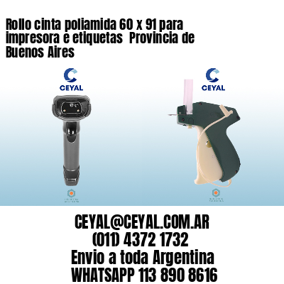 Rollo cinta poliamida 60 x 91 para impresora e etiquetas  Provincia de Buenos Aires