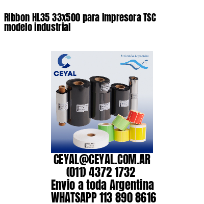 Ribbon HL35 33×500 para impresora TSC modelo industrial